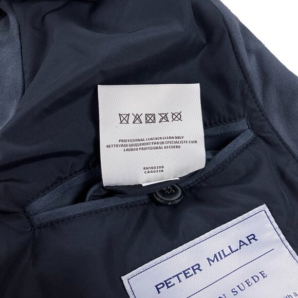 Peter Millar Crown Essex Suede Vest Quilted Jacket Mens XXL Galaxy Gray NWT - Picture 11 of 11